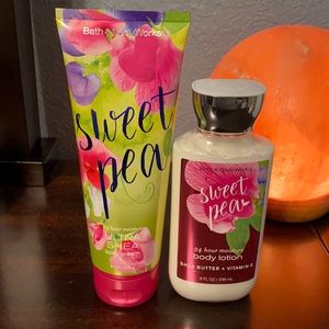 Bath & body works sweet pea body cream & lotion